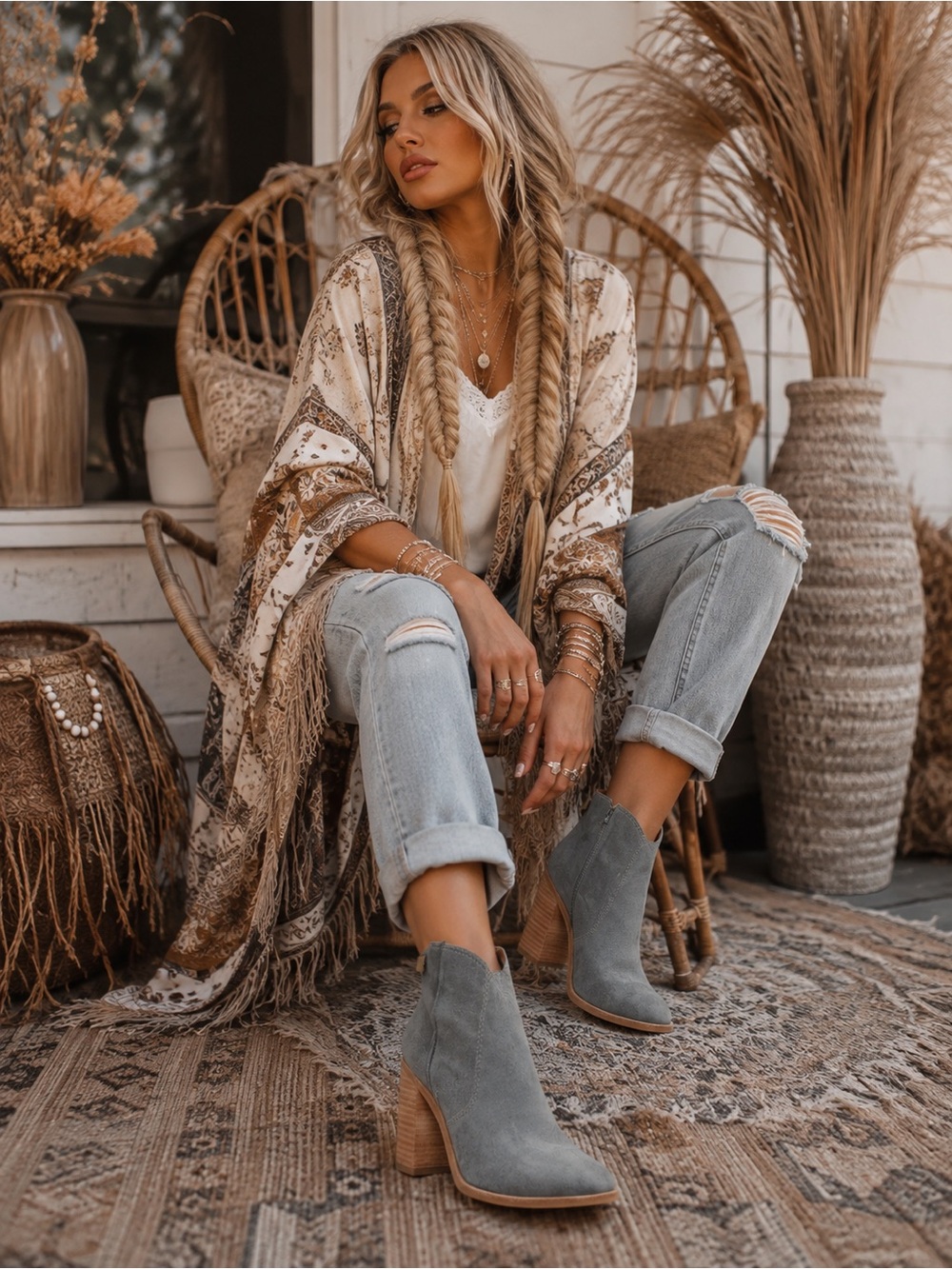 NWOB Lucky Brand Pellyon Heeled Bootie- In Open Grey $139 MSRP